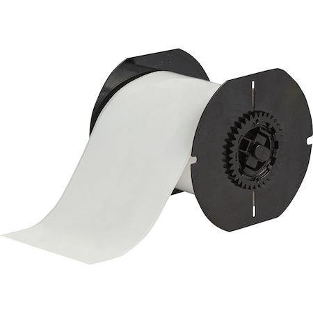 Brady B33 Continuous Weather Resistant Outdoor Polyester Labels 4 in W x 100 ft L WT B33C-4000-8591-WT